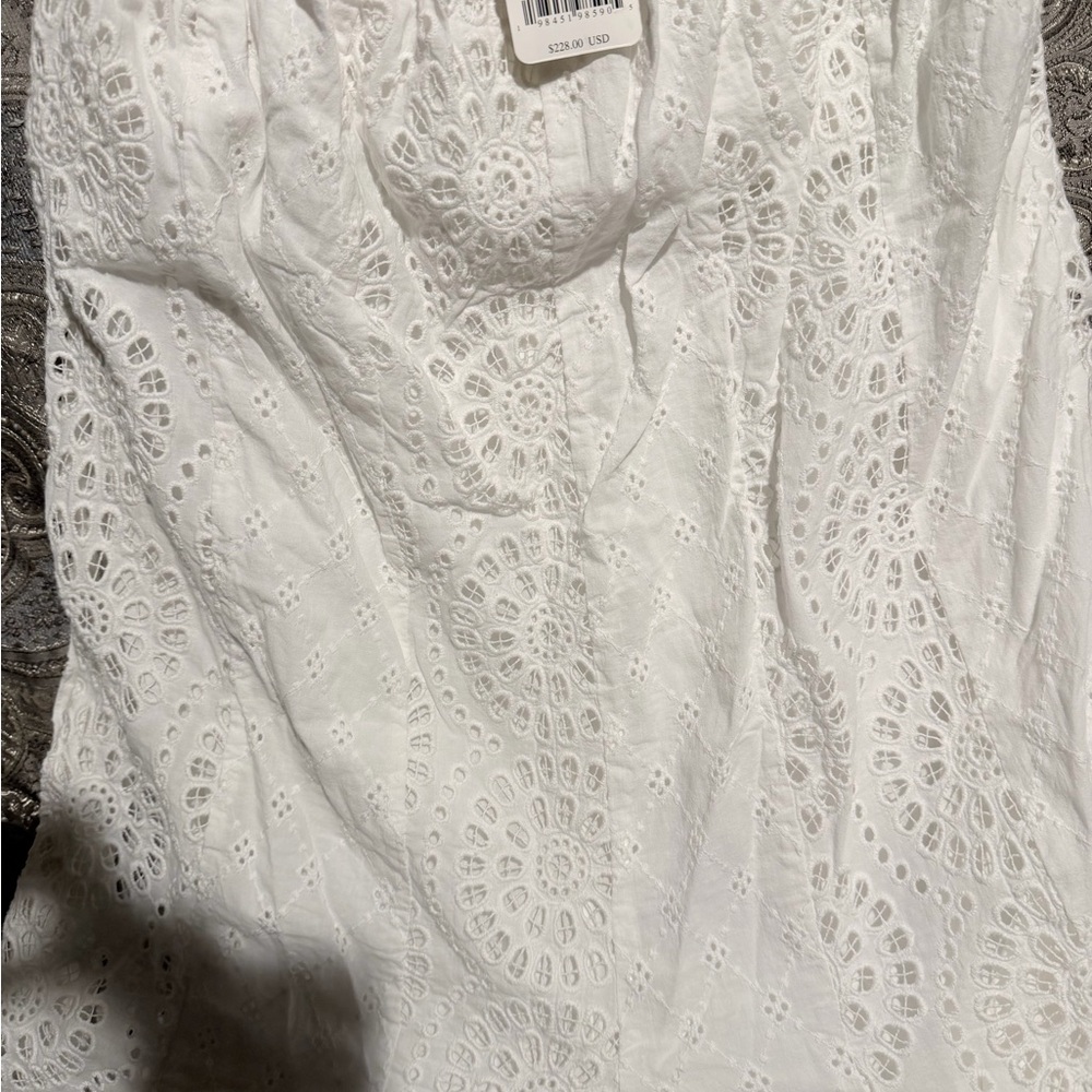 Free People Ivory embroidered onesie 🔥 Size M - Picture 6 of 6
